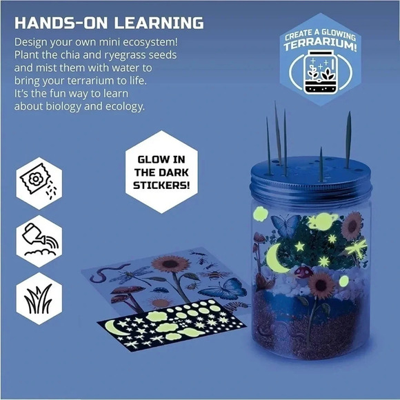 *Final Price* Discovery DIY Terrarium Grow Kit NIB Indoor Mini Garden Birthday! - Picture 3 of 4
